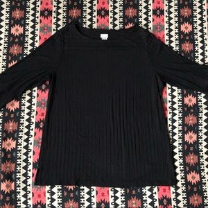 Chico’s Black Knit Blouse Top